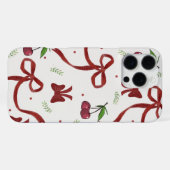 'Cherry Ribbon Coquette' iPhone 16 Pro Max Hülle (Rückseite (Horizontal))
