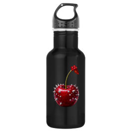 Cherry Rock Style Stainless Steel Flask Edelstahlflasche