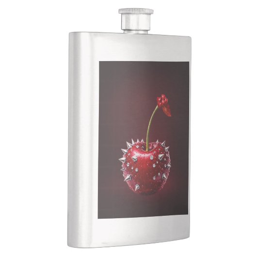Cherry Rock Style Stainless Steel Flask Flachmann (Rechts)