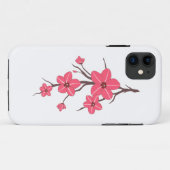 Cherry rosa Blume Muster ! Case-Mate iPhone Hülle (Rückseite (Horizontal))