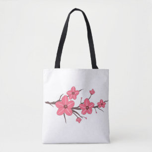 Cherry rosa Blume Muster ! Tasche