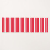 Cherry rot und weiß gestreift yogamatte (Vorderseite (Horizontal))