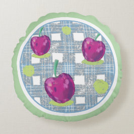 Cherry Round Pillow Rundes Kissen