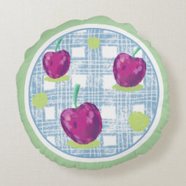 Cherry Round Pillow Rundes Kissen