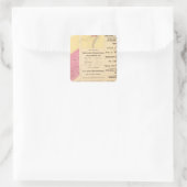 Cherry Run-Eigenschaft Quadratischer Aufkleber (Tasche)