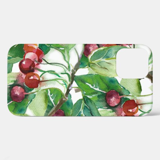 Cherry Seamless Pattern Case-Mate iPhone Hülle (Rückseite (Horizontal))