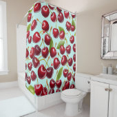 Cherry Seamless Pattern Duschvorhang (Beispiel)