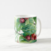 Cherry Seamless Pattern Kaffeetasse (VorderseiteRechts)