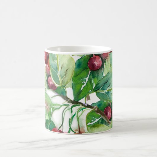 Cherry Seamless Pattern Kaffeetasse (Mittel)
