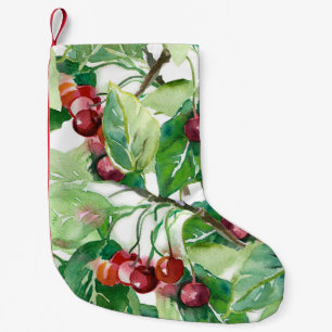 Cherry Seamless Pattern Kleiner Weihnachtsstrumpf