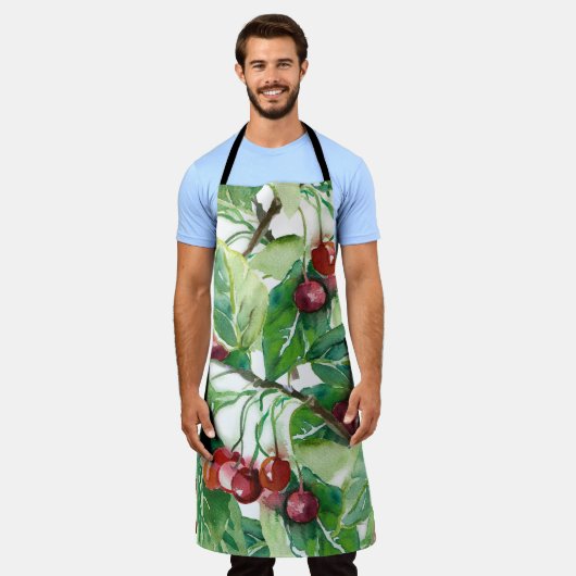 Cherry Seamless Pattern Schürze (Getragen)