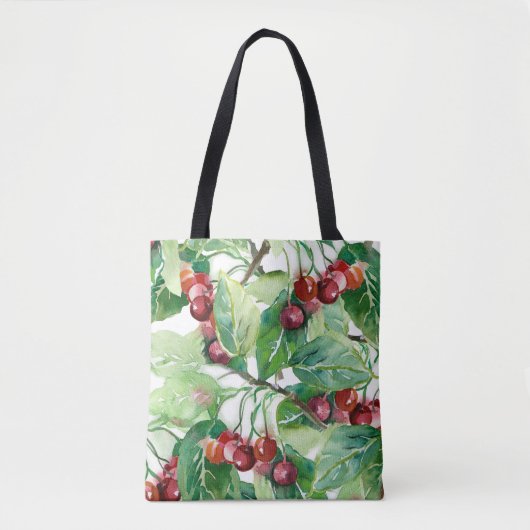 Cherry Seamless Pattern Tasche (Vorderseite)