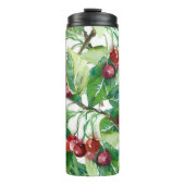 Cherry Seamless Pattern Thermosbecher (Vorderseite)