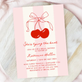 Cherry She's The Knot Brautparty Einladung