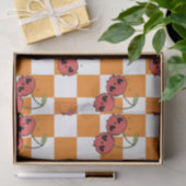 Cherry Skull Checkerboard - Alt ästhetisch Seidenpapier (Geschenk)