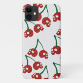 Cherry Skulls Red Case-Mate iPhone Hülle (Rückseite)