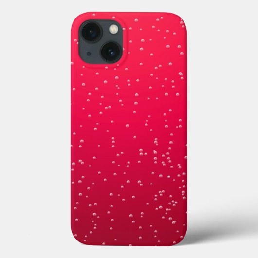 Cherry Soda mit winzigen Bläschen Hintergrundkunst Case-Mate iPhone Hülle (Rückseite)