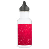 Cherry Soda mit winzigen Bläschen Hintergrundkunst Edelstahlflasche (Links)