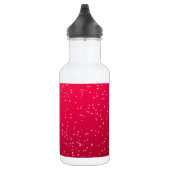 Cherry Soda mit winzigen Bläschen Hintergrundkunst Edelstahlflasche (Rechts)