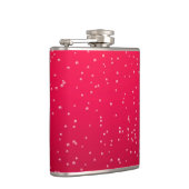 Cherry Soda mit winzigen Bläschen Hintergrundkunst Flachmann (Rechts)