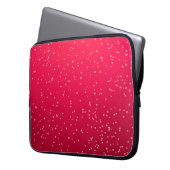 Cherry Soda mit winzigen Bläschen Hintergrundkunst Laptopschutzhülle (Vorderseite Links)