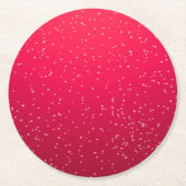 Cherry Soda mit winzigen Bläschen Hintergrundkunst Runder Pappuntersetzer (Vorderseite)