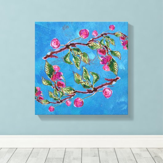 Cherry Splendor Leinwanddruck (Insitu (Holzboden))