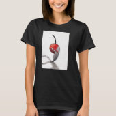 Cherry Spoon Hug Schwarzer T - Shirt kleinere Größ (Vorderseite)