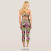 Cherry Spring forest Capri Leggings (Rückseite)