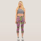 Cherry Spring forest Capri Leggings (Vorderseite)