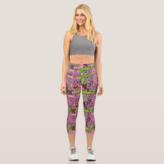 Cherry Spring forest Capri Leggings (Vorderseite)