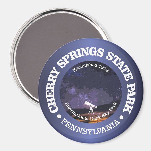 Cherry Springs SP Magnet (Vorderseite/Rückseite)