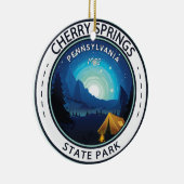 Cherry Springs Staat Park Pennsylvania Abzeichen Keramik Ornament (Rechts)