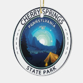 Cherry Springs Staat Park Pennsylvania Abzeichen Keramik Ornament (Links)