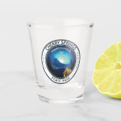 Cherry Springs Staat Park Pennsylvania Abzeichen Schnapsglas (Vorderseite)