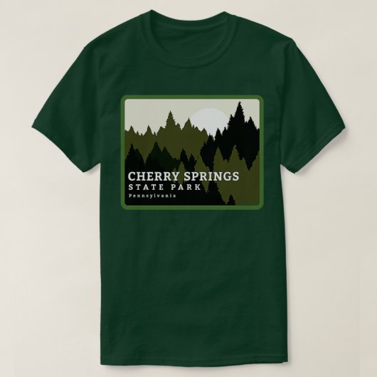 Cherry Springs Staat Park Pennsylvania Forest Sunr T-Shirt (Design vorne)