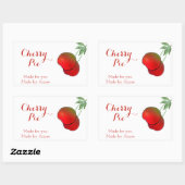 Cherry Stem Rectangle Stickers (Blatt)