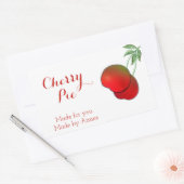 Cherry Stem Rectangle Stickers (Umschlag)
