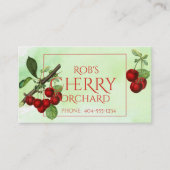 Cherry stemmt grüne Visitenkarte (Vorderseite)