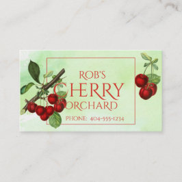 Cherry stemmt grüne Visitenkarte