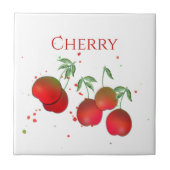 Cherry Stems Keramik Tile, Small (4,25" x 4,25") Fliese (Vorderseite)