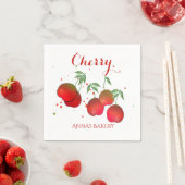 Cherry Stems Paper Napkin Serviette (Beispiel)