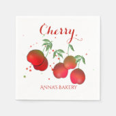 Cherry Stems Paper Napkin Serviette (Vorderseite)