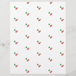 Cherry stems scrapbook paper
