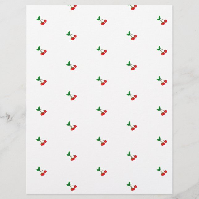 Cherry stems scrapbook paper (Vorderseite)