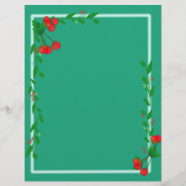 Cherry Stems Scrapbook Paper