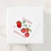 Cherry Stems String Tags Geschenkanhänger (Beispiel)
