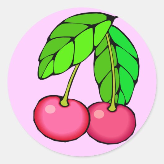 Cherry Sticker (PINK) (Vorderseite)