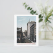 Cherry Street Scene mit Alaska Bldg Postkarte (Stehend Vorderseite)