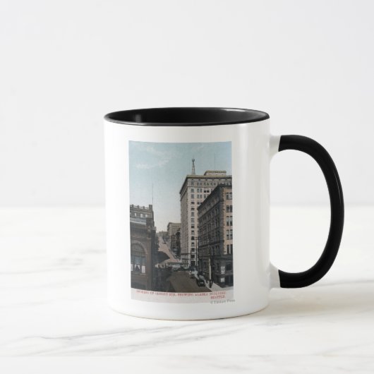 Cherry Street Scene mit Alaska Bldg Tasse (Rechts)